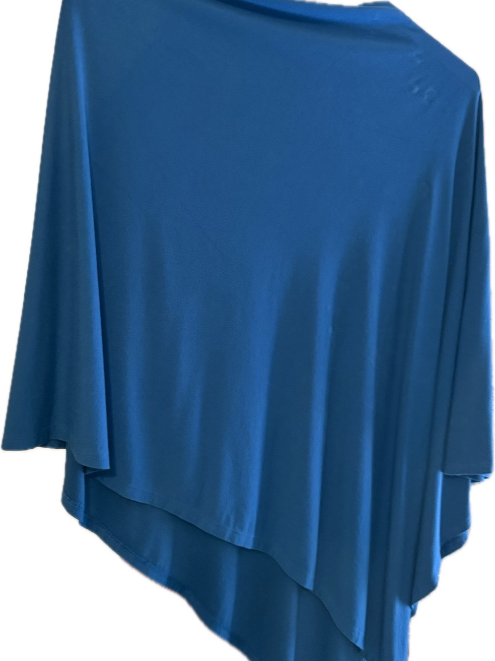 J. Jill Sapphire Blue Asymmetrical Pancho